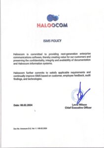 Haloocom - ISMS Certification