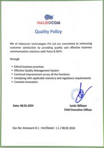 Haloocom - QMSCertification